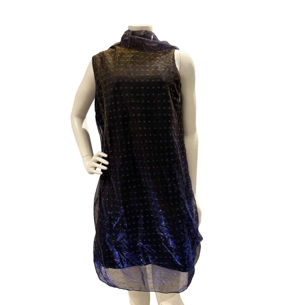 Black Dress With Metallic Polka Dots Cape/Shawl Adult Women Halloween GIFZY